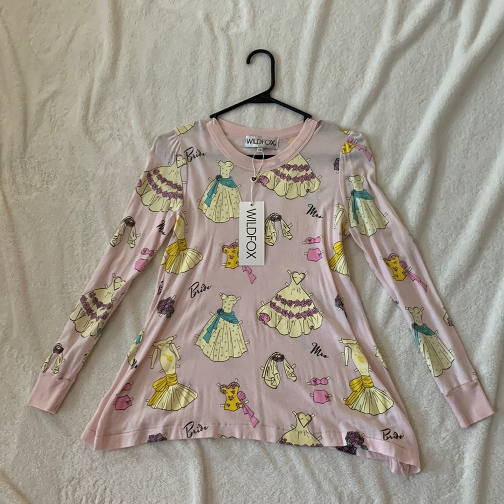 Wildfox bride play dress up tee NWT WOMENS